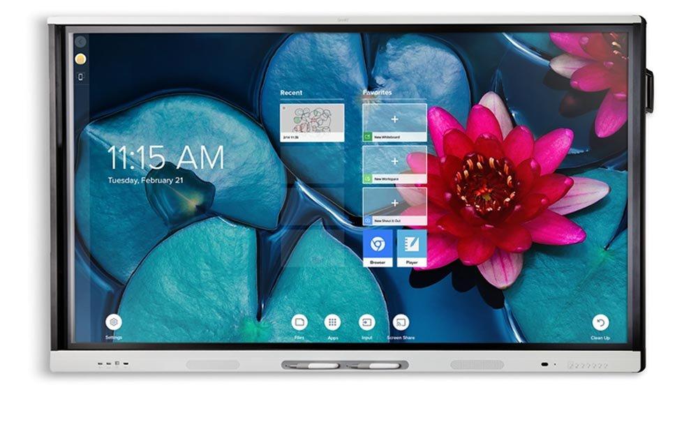 a tablet computer with a picture of a flower on it